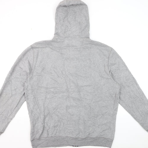 Nautica Men's Grey XL Full Zip Hoodie Lightweight Cotton Blend