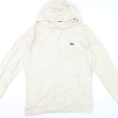 Quiksilver Men’s Beige Pullover Hoodie XL Cotton Blend