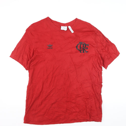 Adidas Men’s Red Short Sleeve Sports T-Shirt Size M
