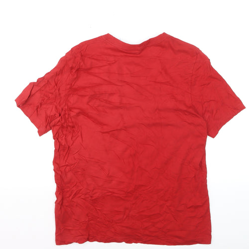 Adidas Men’s Red Short Sleeve Sports T-Shirt Size M