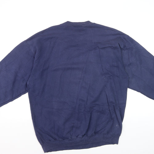 Walt Disney World Men's Blue Mickey Mouse Graphic Sweatshirt L
