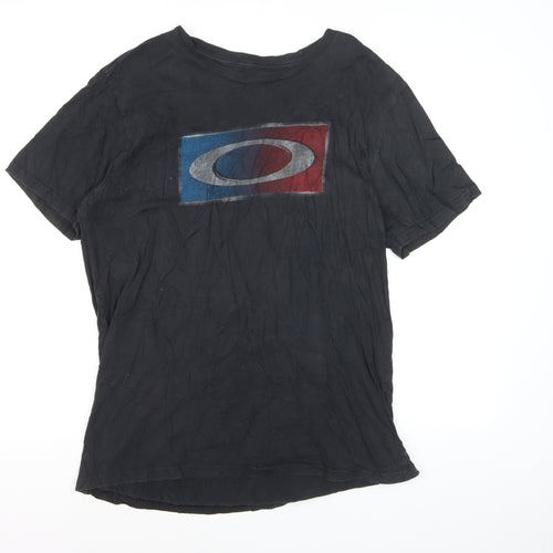 Oakley Men's Black XL Regular Fit Logo Graphic T-Shirt