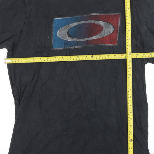 Oakley Men's Black XL Regular Fit Logo Graphic T-Shirt