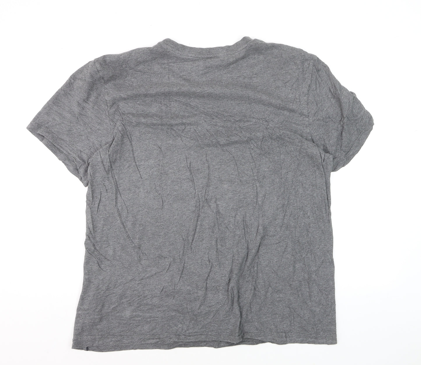 Adidas Men’s Grey XL Crew Neck Short Sleeve Cotton T-Shirt