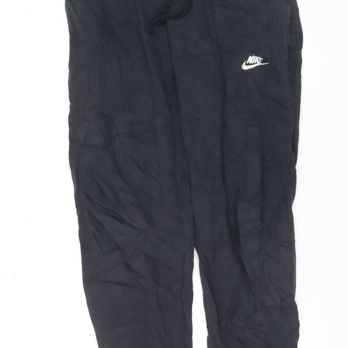 Nike Men's Black Fleece Jogger Trousers Size M Regular Fit