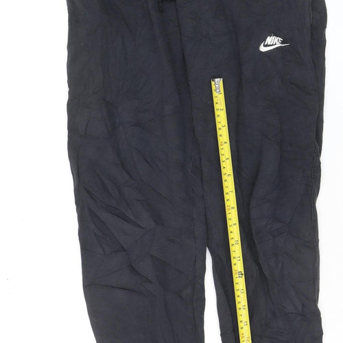 Nike Men's Black Fleece Jogger Trousers Size M Regular Fit