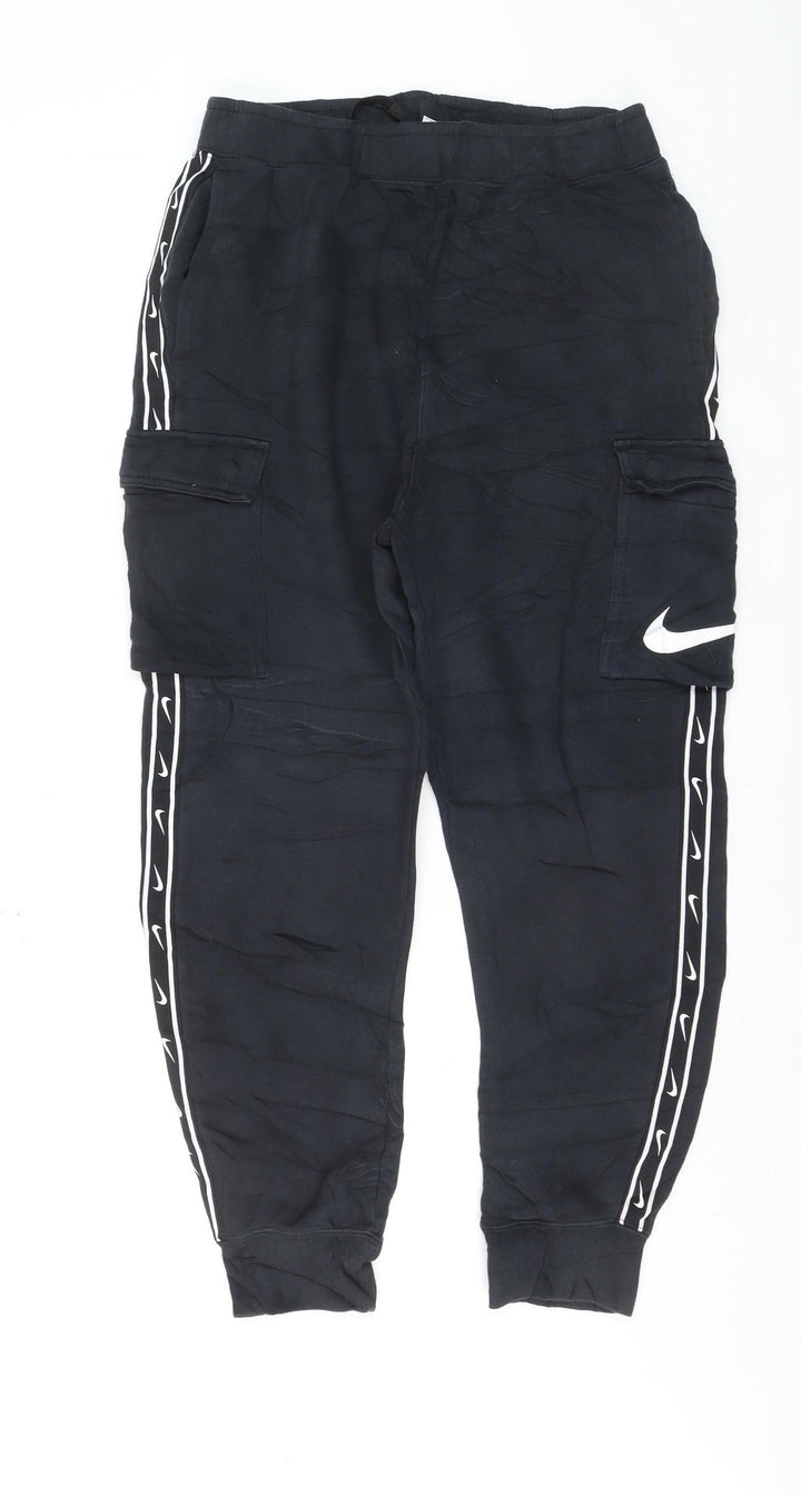 Nike Men's Black M Jogger Activewear Trousers with Side Stripe