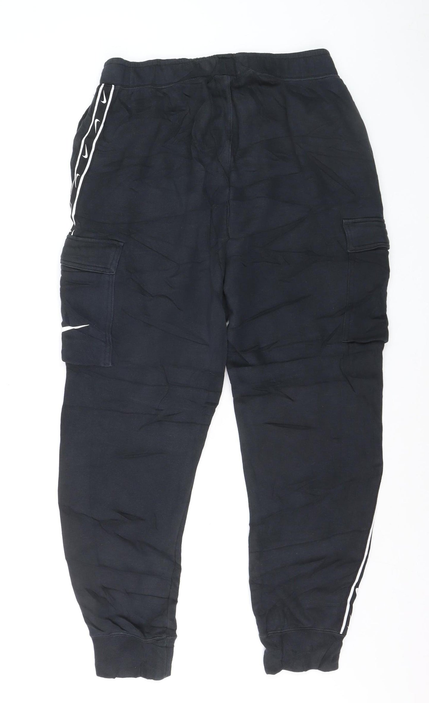 Nike Men's Black M Jogger Activewear Trousers with Side Stripe
