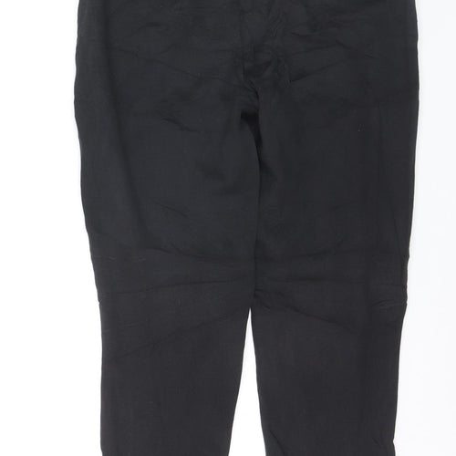 Puma Men Black Jogger Sweatpants M Elastic Waist Tapered Fit