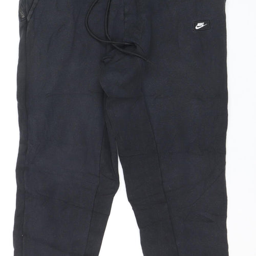 Nike Men's Black Jogger Sweatpants M Fleece Regular Fit Active Trousers