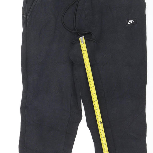 Nike Men's Black Jogger Sweatpants M Fleece Regular Fit Active Trousers