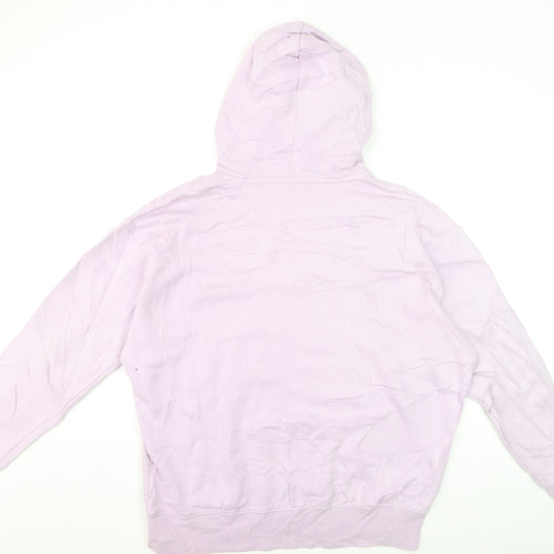 Nike Womens Lilac Hoodie Medium Pullover Cotton Blend Casual