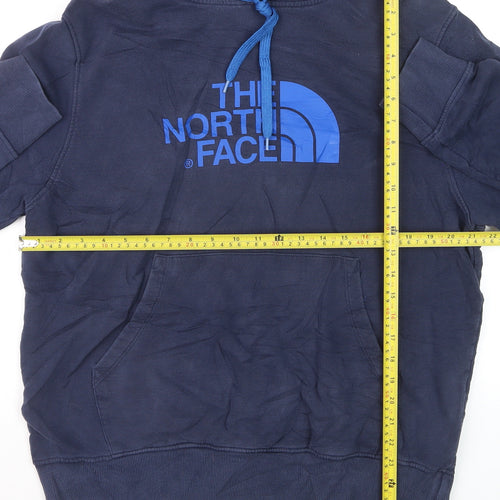 The North Face Men's Blue Pullover Hoodie L Outdoor Graphic