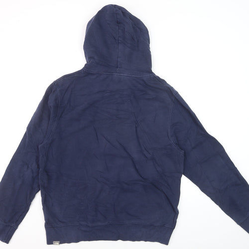 The North Face Men's Blue Pullover Hoodie L Outdoor Graphic