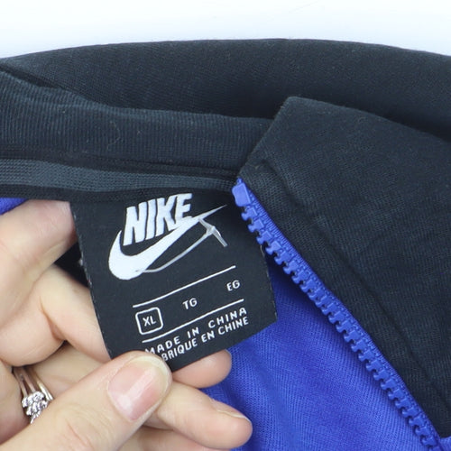 Nike Men's Blue Full Zip Hoodie XL Sportswear Sweatshirt