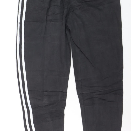 adidas Men's Black Track Pants M Regular Fit Tapered Joggers