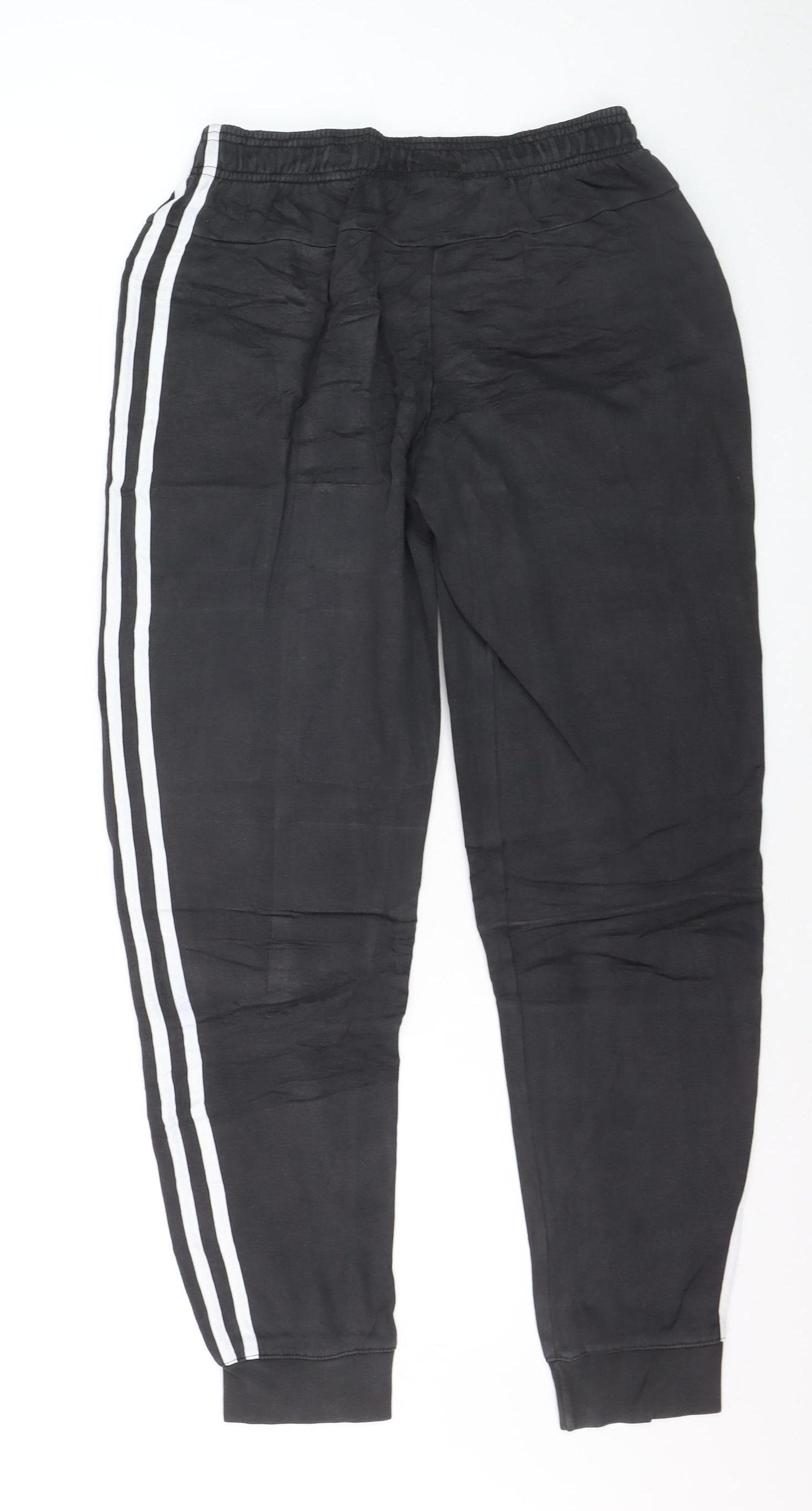 adidas Men's Black Track Pants M Regular Fit Tapered Joggers
