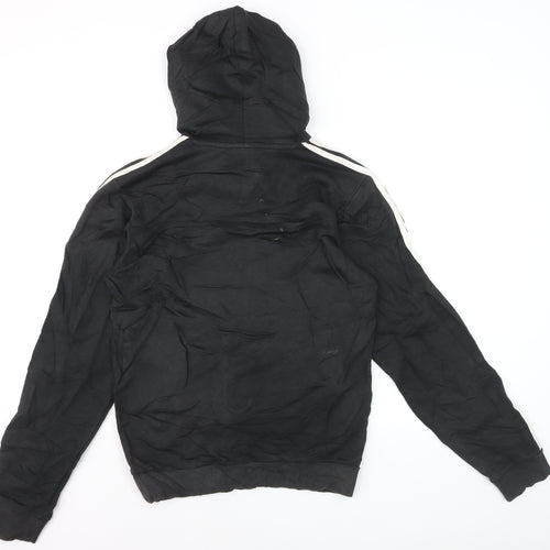 Adidas Men’s Black Pullover Hoodie Size S Sports Logo Fleece
