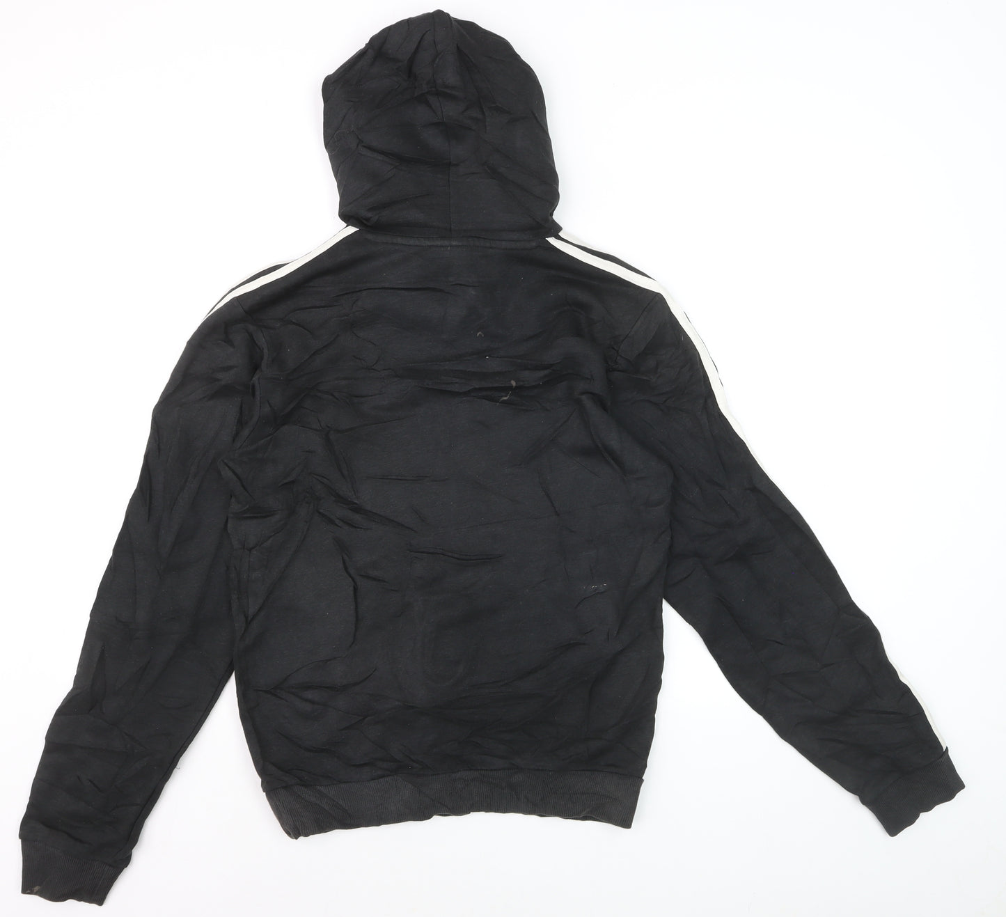 Adidas Men’s Black Pullover Hoodie Size S Sports Logo Fleece