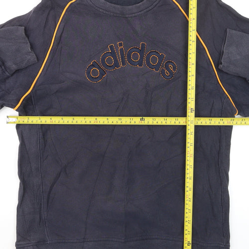 Adidas Men’s Blue Embroidered Logo Pullover Sweatshirt M