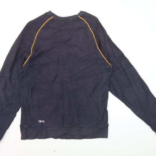 Adidas Men’s Blue Embroidered Logo Pullover Sweatshirt M