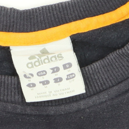 Adidas Men’s Blue Embroidered Logo Pullover Sweatshirt M