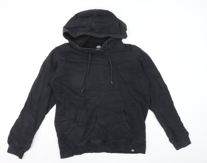 Dickies Men's Black Pullover Hoodie Medium Regular Fit Fleece