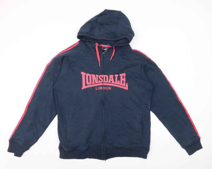 Lonsdale London Women's Navy Full Zip Hoodie Size 16