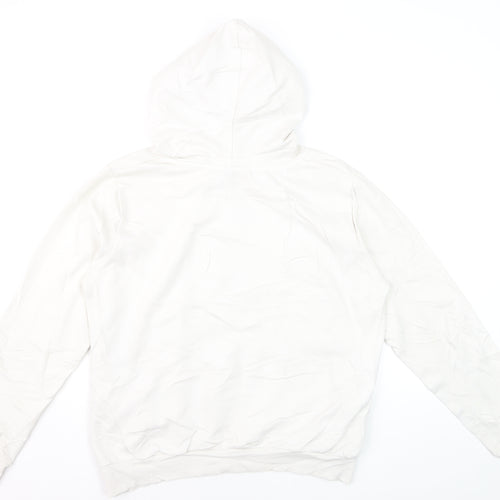Disney Women White Mickey Mouse Pullover Hoodie XL Graphic Print