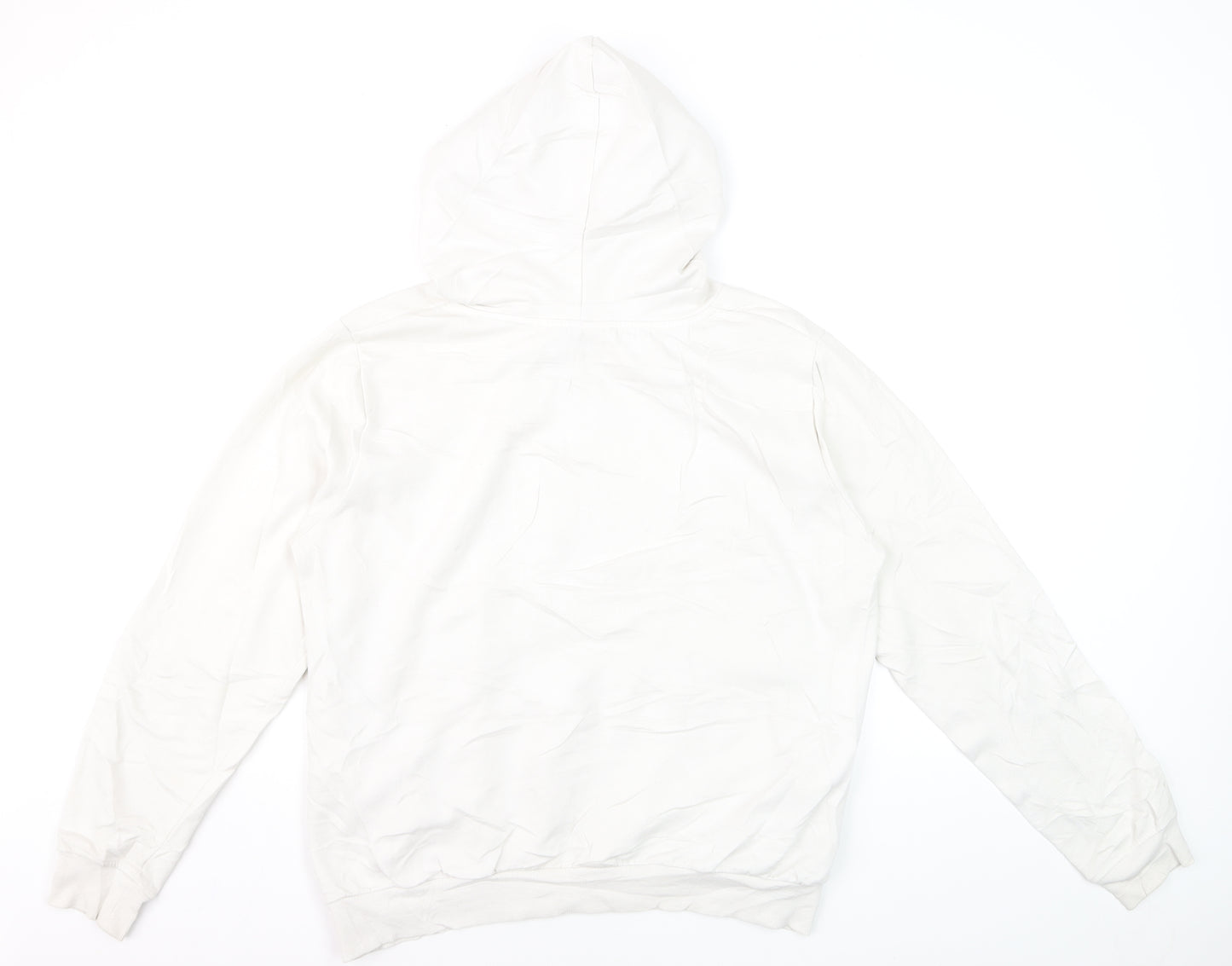 Disney Women White Mickey Mouse Pullover Hoodie XL Graphic Print