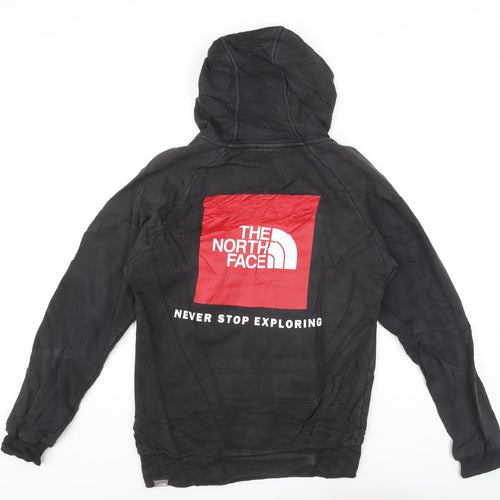 The North Face Men's Black Pullover Hoodie Size S Cotton Graphic