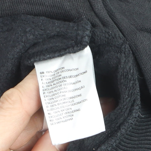 The North Face Men's Black Pullover Hoodie Size S Cotton Graphic