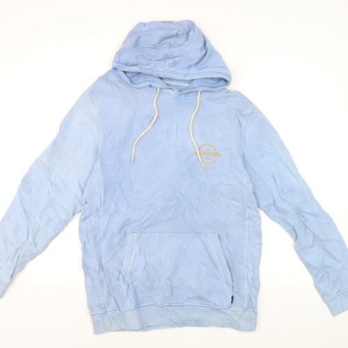 Rip Curl Men’s Blue Pullover Hoodie S Surf Graphic Lightweight