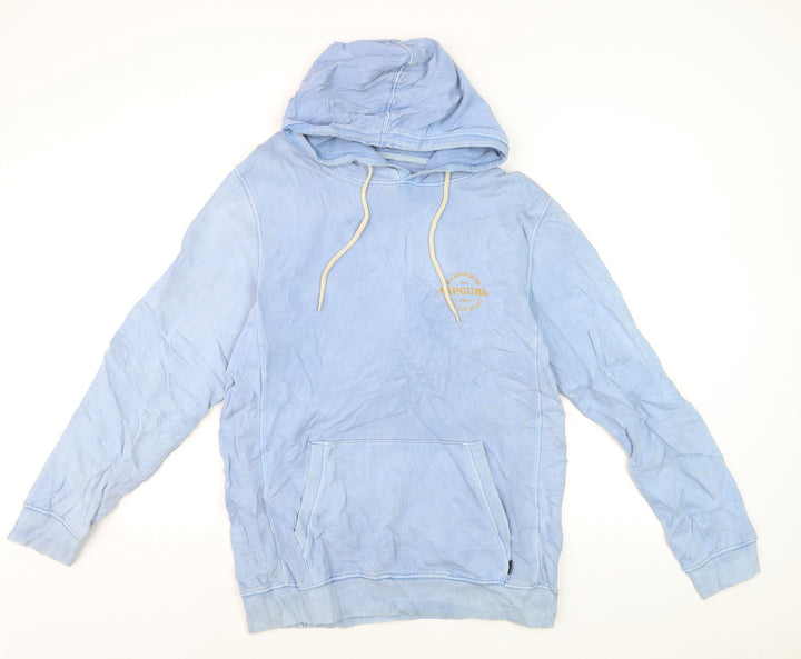 Rip Curl Men’s Blue Pullover Hoodie S Surf Graphic Lightweight