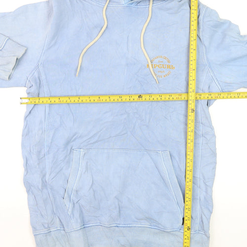 Rip Curl Men’s Blue Pullover Hoodie S Surf Graphic Lightweight