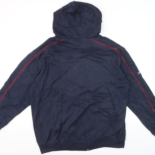 Reebok Men's Blue XL Full Zip Hoodie Sweatshirt Sportswear