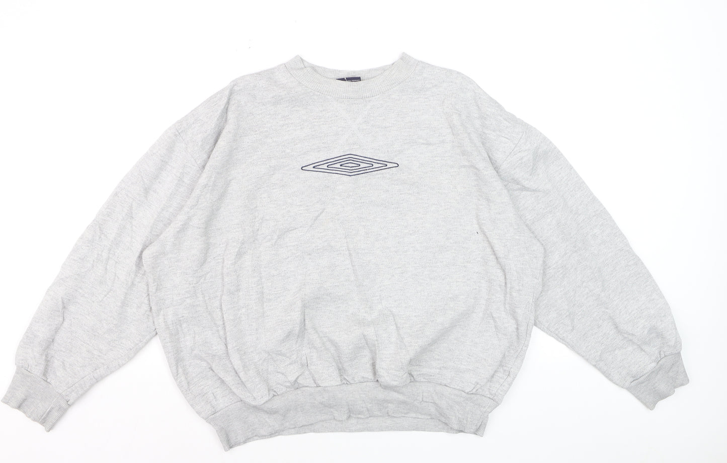 Umbro Men's Grey XL Crew Neck Pullover Sports Sweatshirt