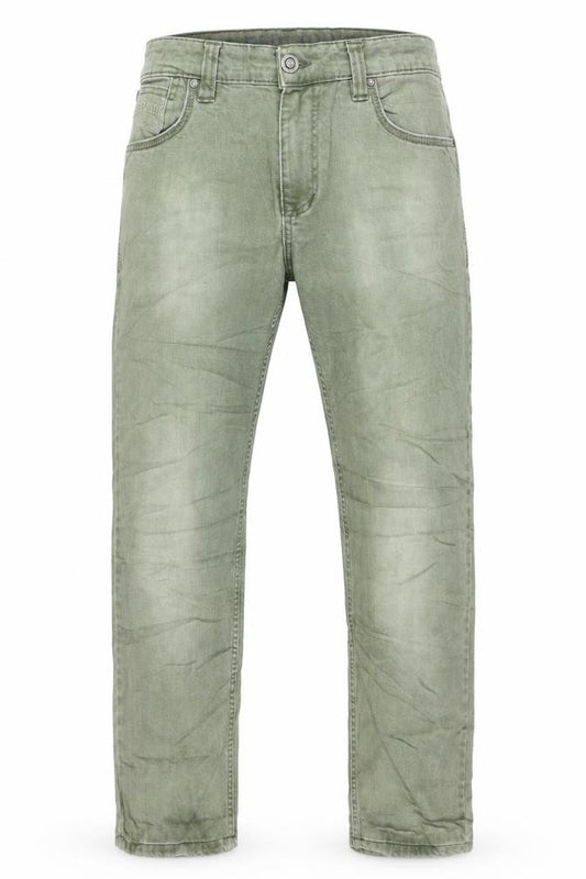 Philipp Plein Men's Green Straight Jeans W34 L34 Cotton Denim