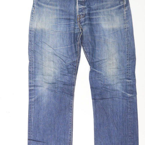 Levi’s 501 Men’s Blue Straight Jeans W36 L34 Denim Classic