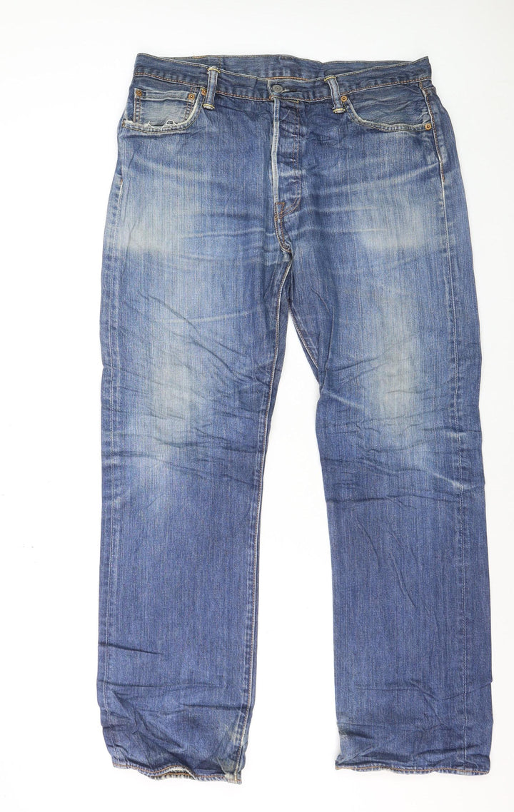 Levi’s 501 Men’s Blue Straight Jeans W36 L34 Denim Classic