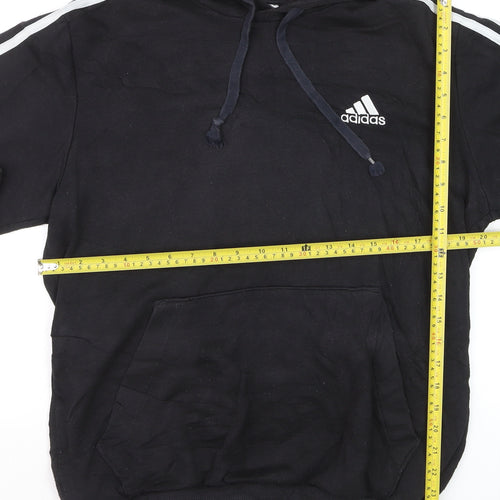 Adidas Men's Black Pullover Hoodie Size M Sports Fleece