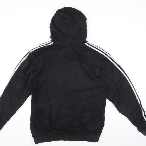 Adidas Men's Black Pullover Hoodie Size M Sports Fleece