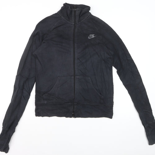 Nike Men's Black Full Zip Fleece Sweatshirt L Regular Sportswear