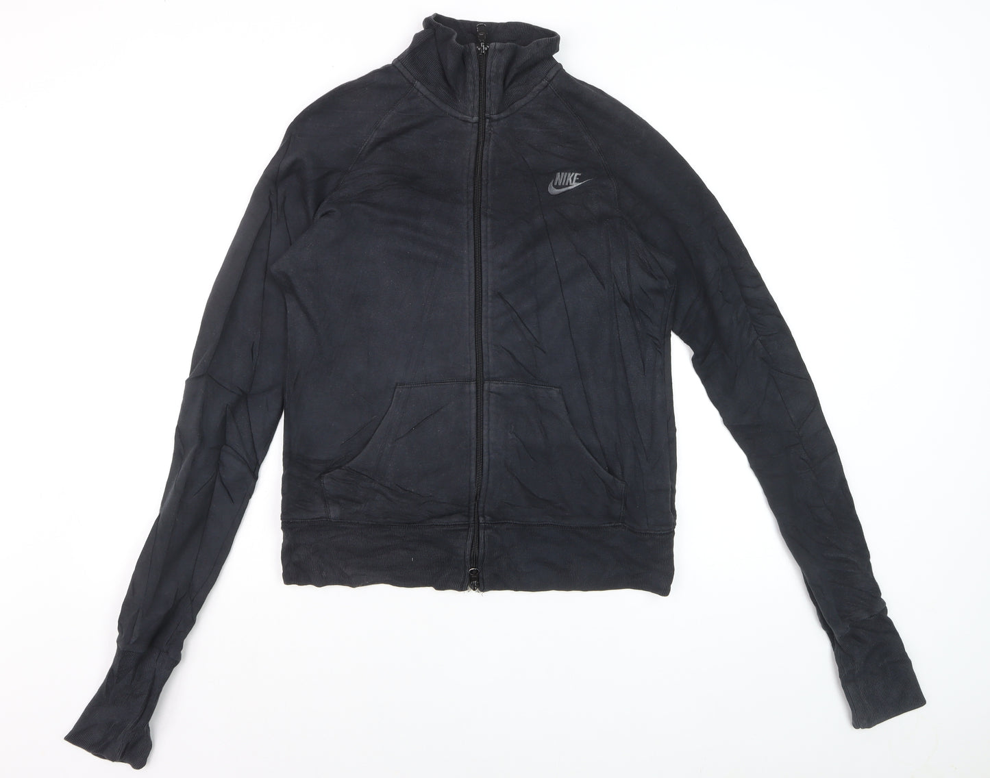 Nike Men's Black Full Zip Fleece Sweatshirt L Regular Sportswear