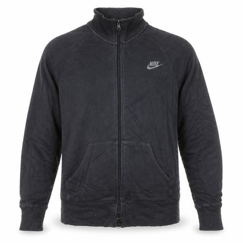 Nike Men's Black Full Zip Fleece Sweatshirt L Regular Sportswear