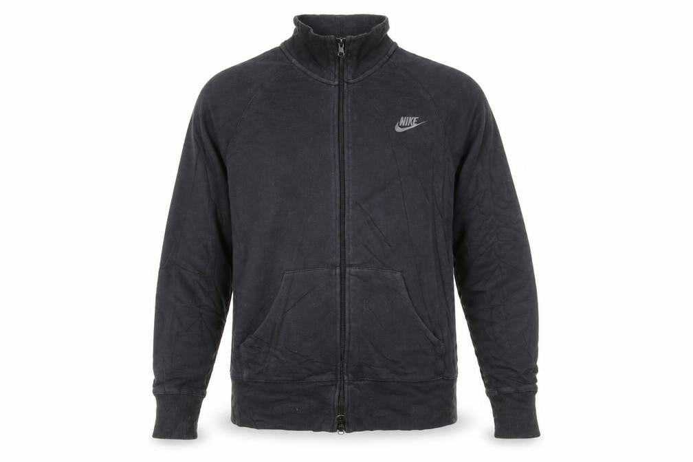 Nike Men's Black Full Zip Fleece Sweatshirt L Regular Sportswear