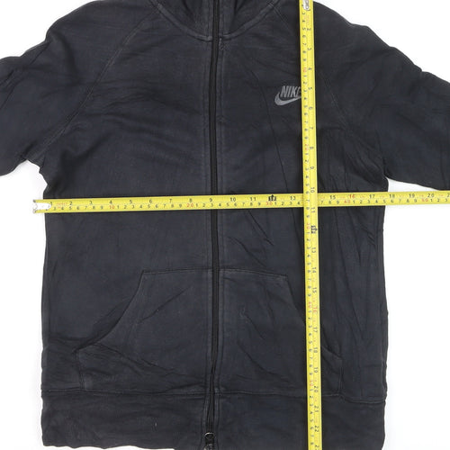 Nike Men's Black Full Zip Fleece Sweatshirt L Regular Sportswear