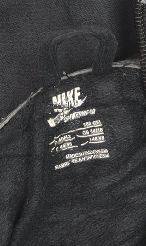 Nike Men's Black Full Zip Fleece Sweatshirt L Regular Sportswear