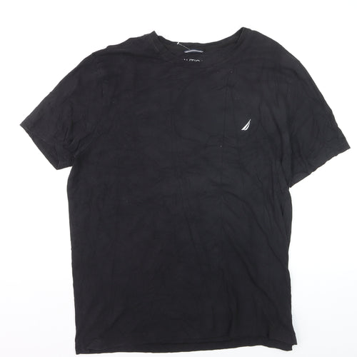 Nautica Men's Black XL Performance Crew Neck T-Shirt