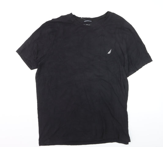 Nautica Men's Black XL Performance Crew Neck T-Shirt